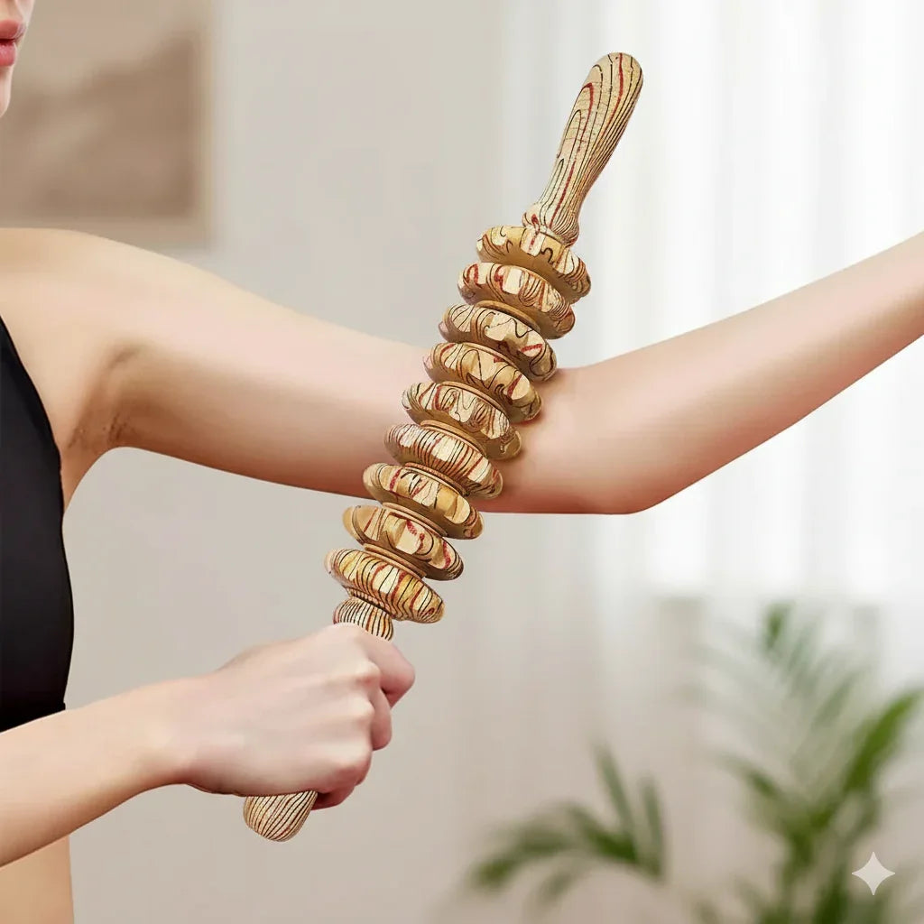 Outil massage bois peau lisse ferme