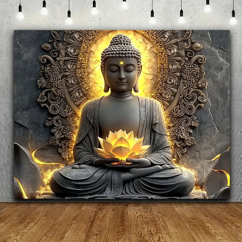 Décoration zen lotus blanc spirituel