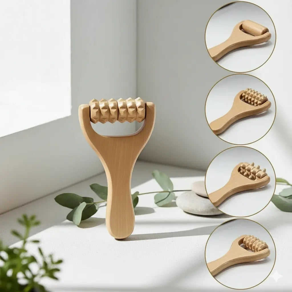 Rouleau maderothérapie bois anti-cellulite