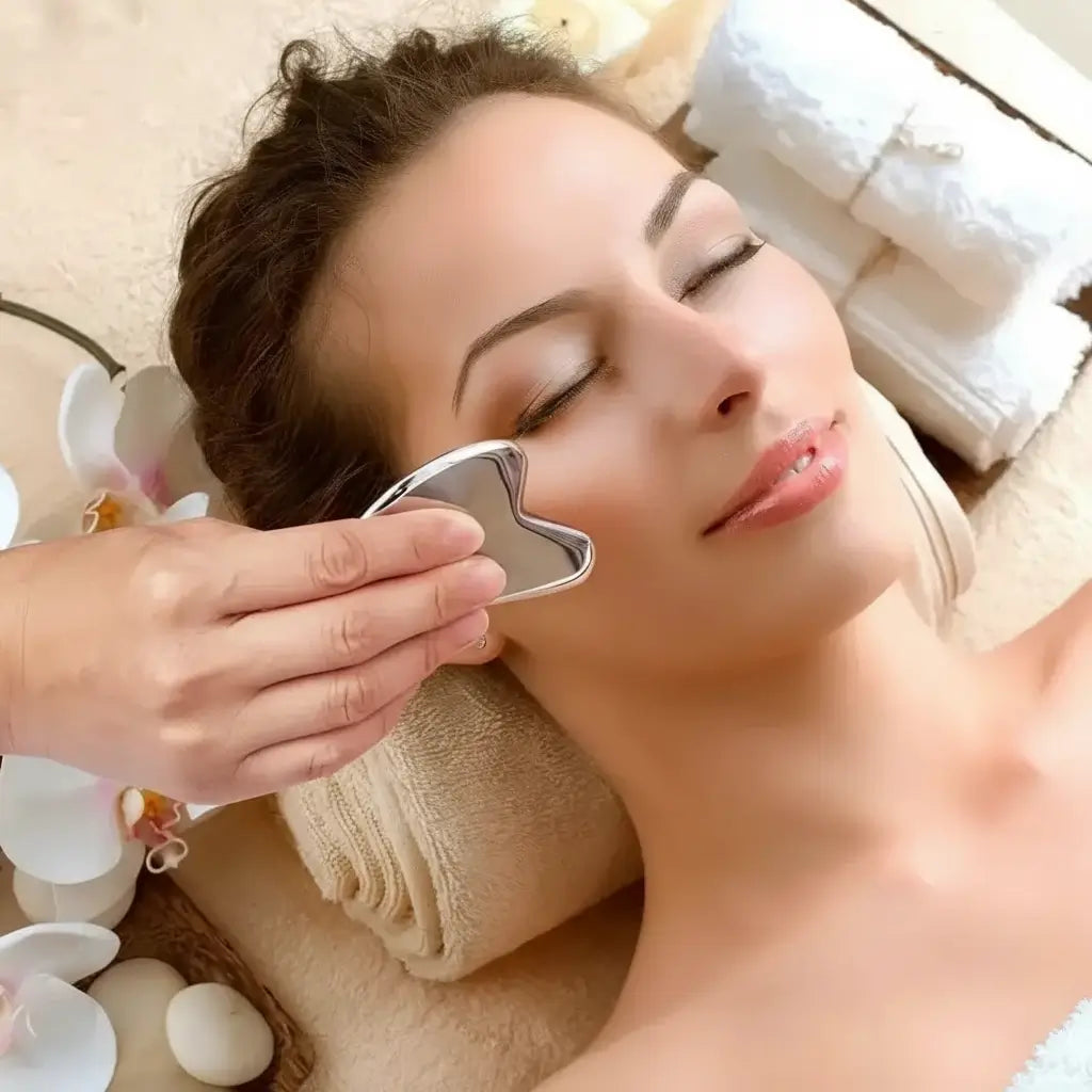 Gua Sha acier inoxydable lifting visage