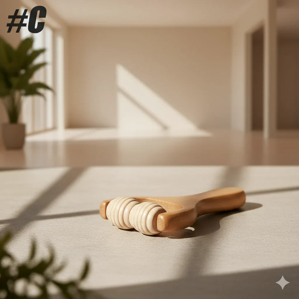 Rouleau bois massage ferme silhouette tonique