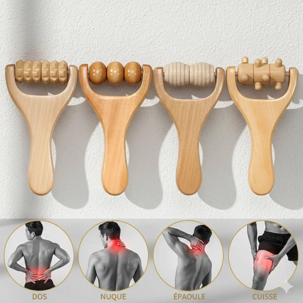 Massage bois poirier naturel cellulite