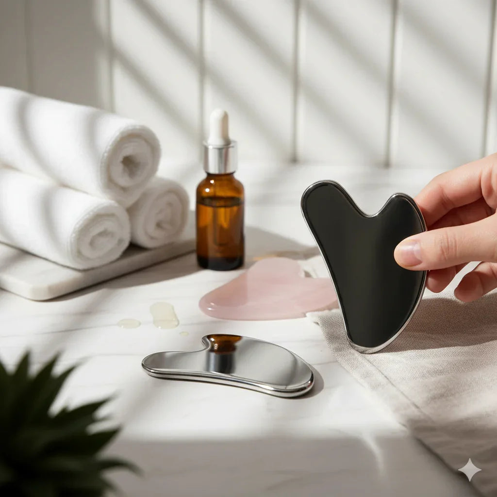  Gua Sha acier drainage lymphatique