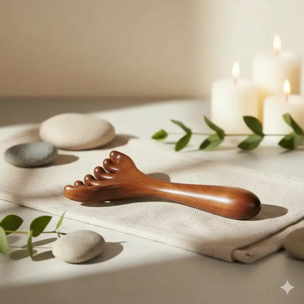  Gua Sha peigne massage visage cuir chevelu