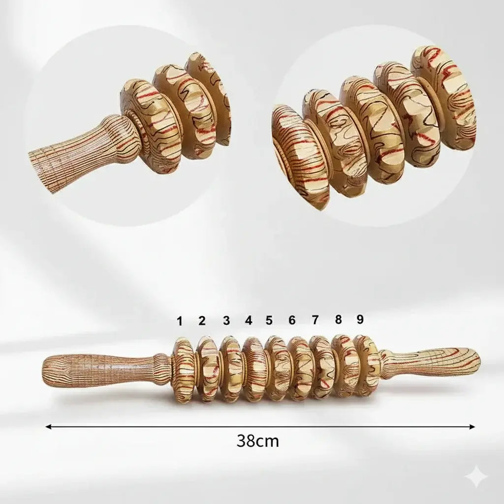  Massage anti-cellulite bois cuisses fessiers