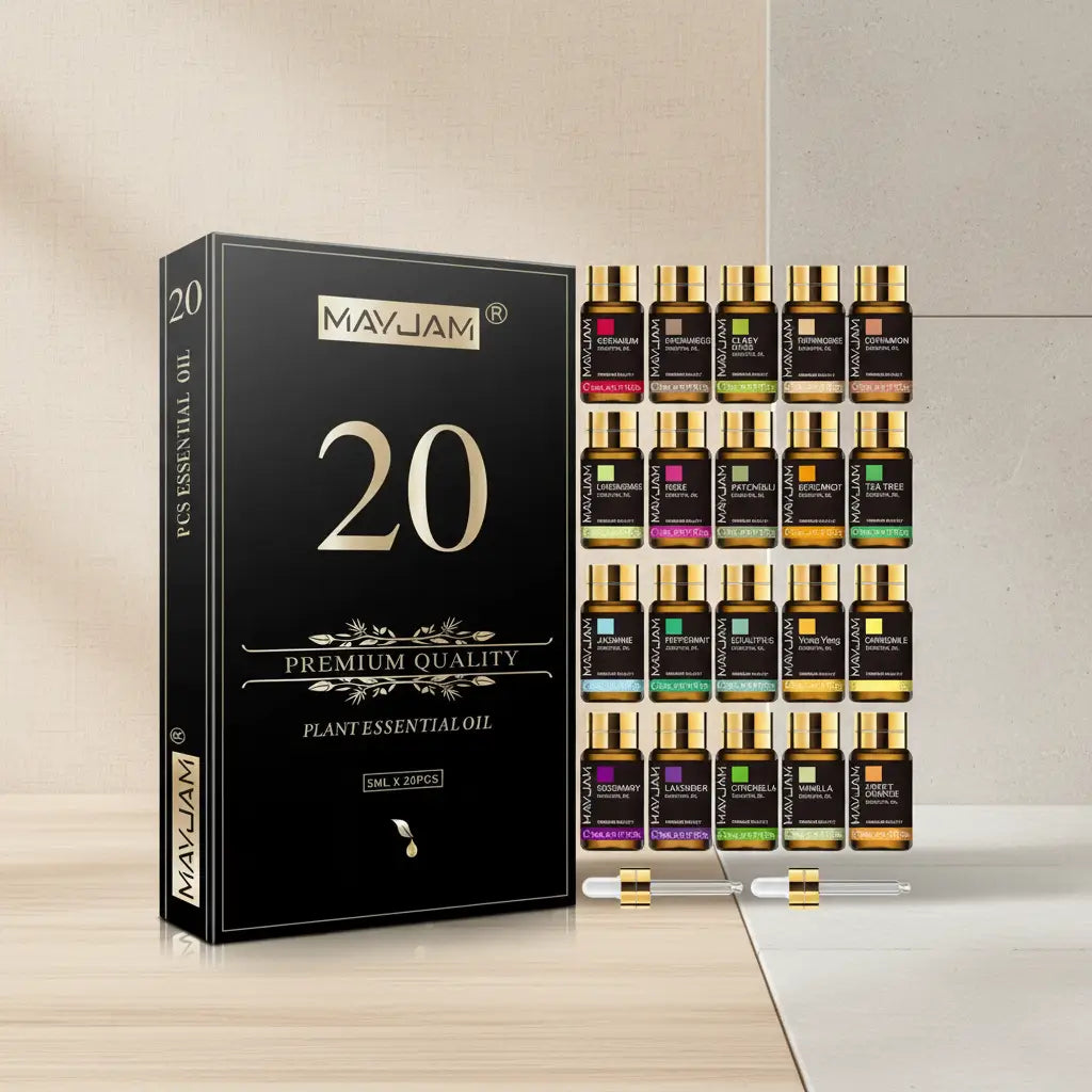 Coffret 20 huiles essentielles naturelles cadeau