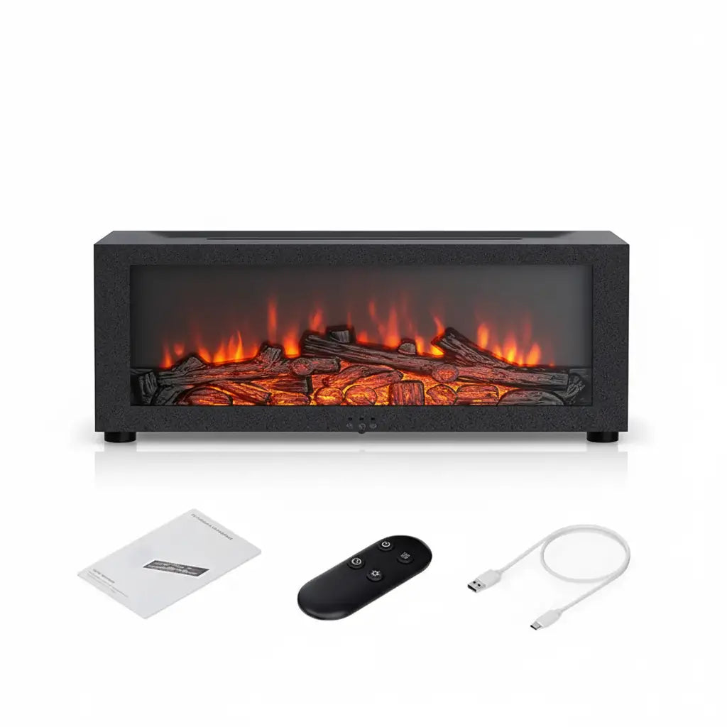 Humidificateur aromathérapie LED cheminée