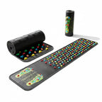 Tapis d'acupression massage pieds points réflexologie multicolore enroulable soulagement douleurs plantaires
