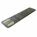 Tapis de réflexologie multicolore déroulé avec picots de massage pour pieds, carte de réflexologie plantaire intégrée, fond blanc, 175 x 35 cm
