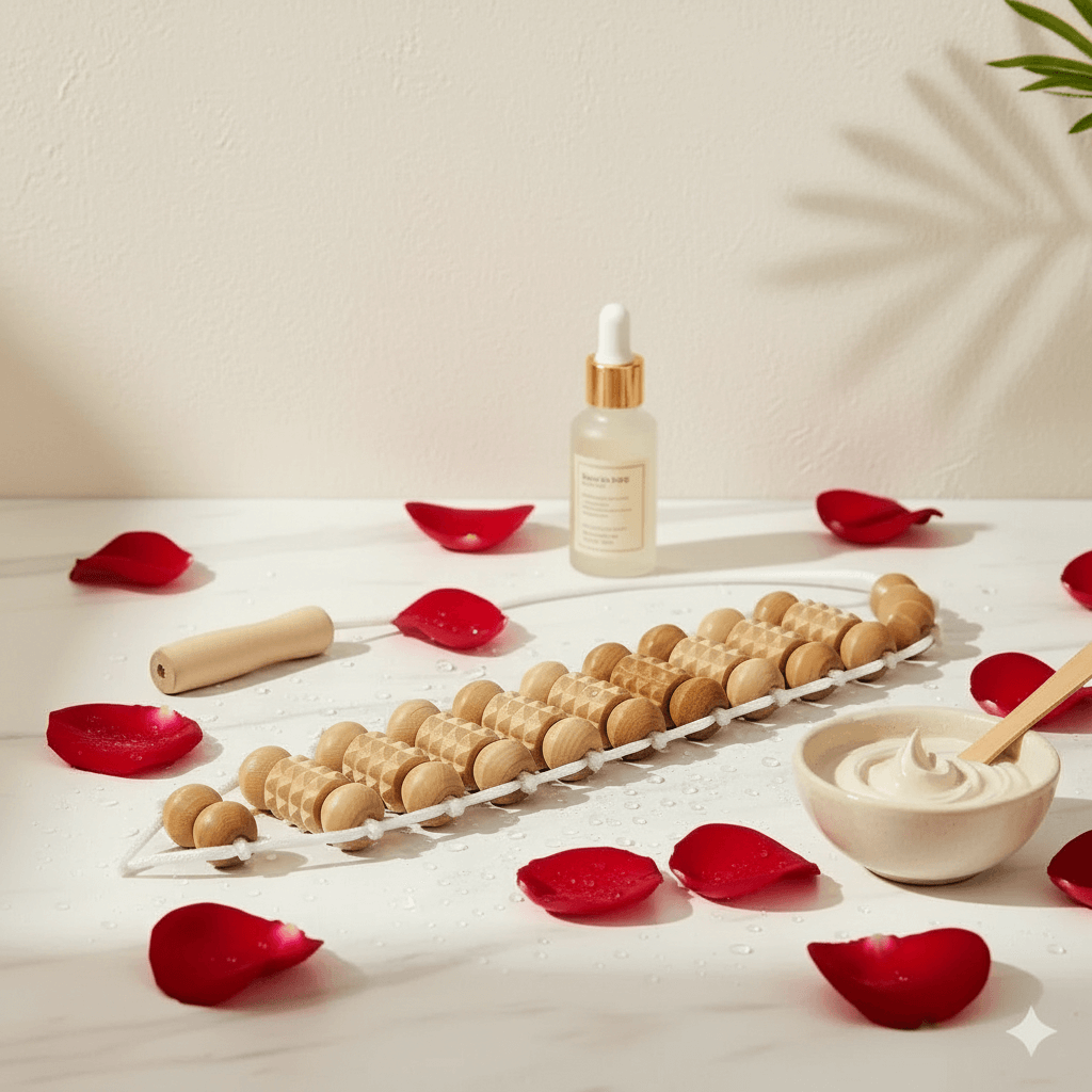 Gua Sha corps bois luxe anti-cellulite drainage