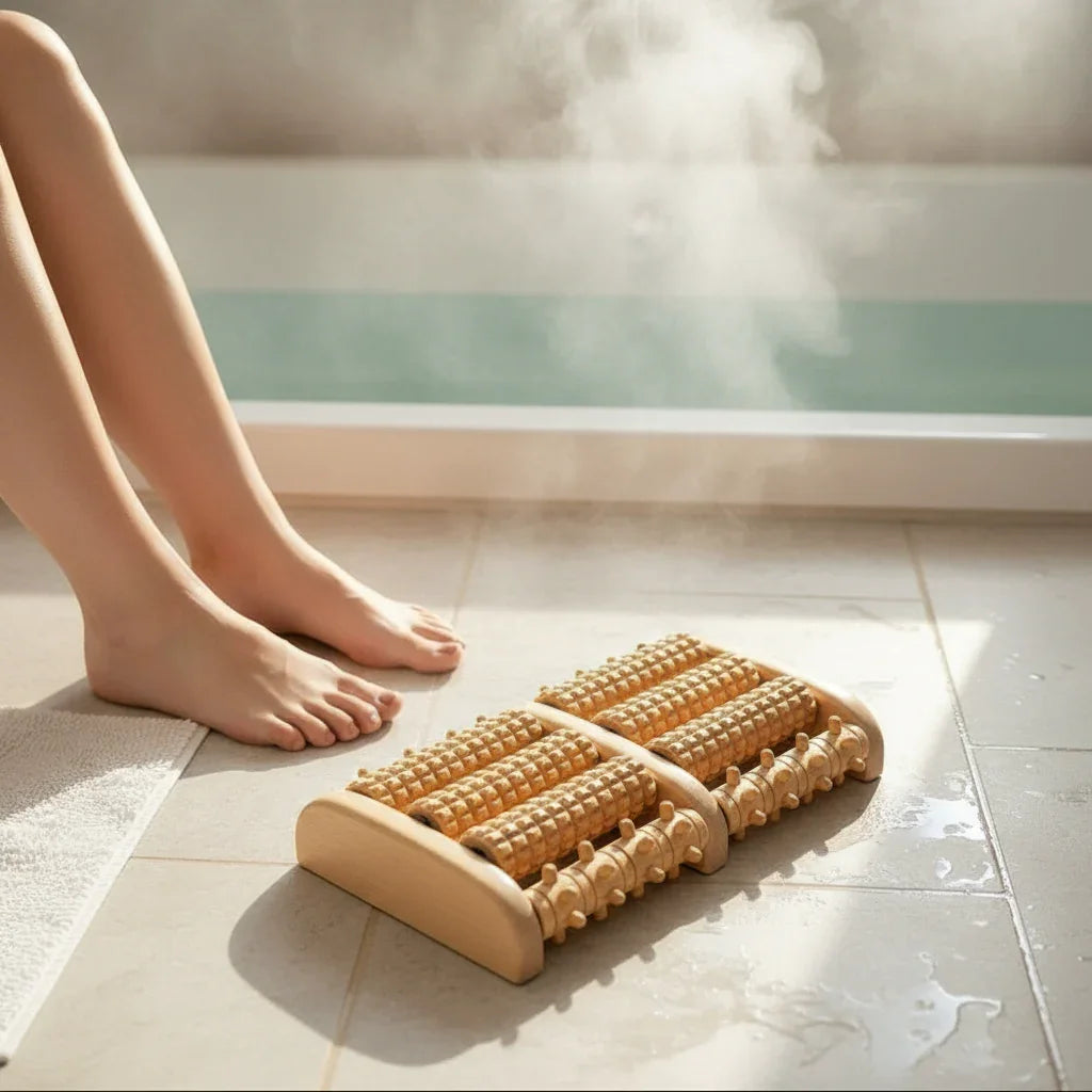  Masseur pieds bois spa réflexologie plantaire